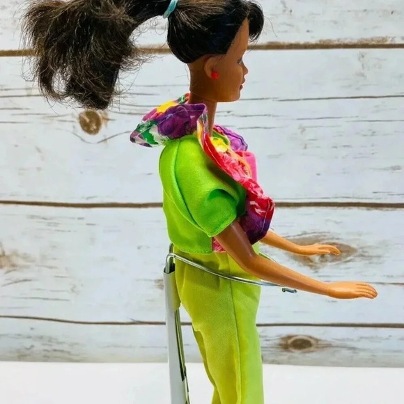 MATTEL BARBIE Brown Hair Brown Eyes Two Piece Body Suit 12" Tall - Picture 8 of 11